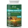 Пляшка Terra Forte S, органічного продукту, розробленого для органічного землеробства і не містить патогенних мікроорганізмів.